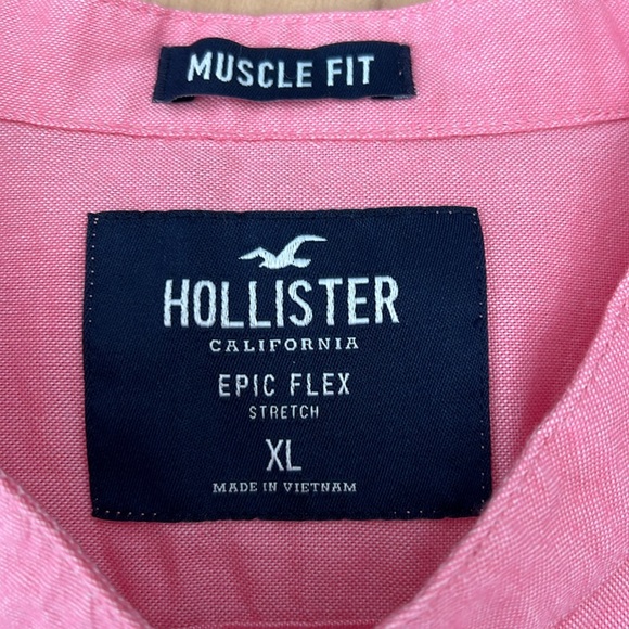 Hollister Pink/Coral Colarless XL - Picture 9 of 10